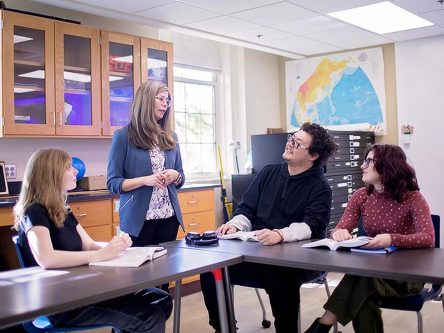 Geography Teacher with Students