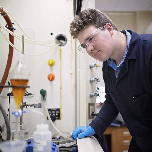 Male Chemistry Student