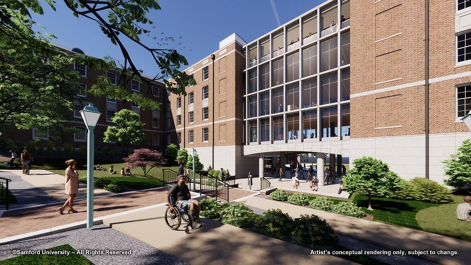 Freshman Residence Hall Elevation Center 4