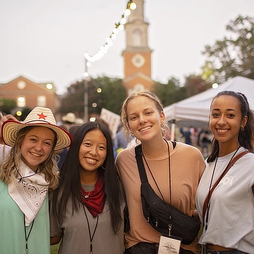 four female students at connections