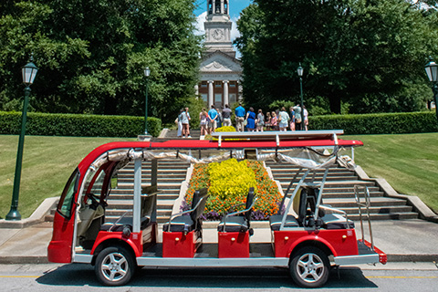 Admission tour cart