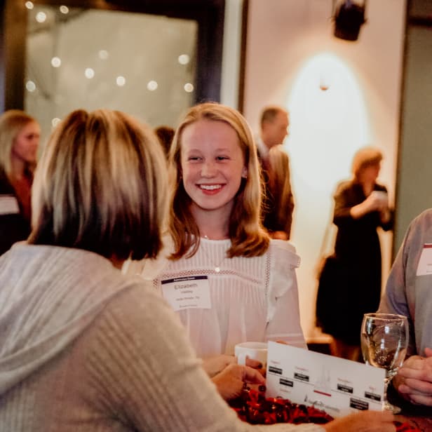 Smiling Samford Student at Event