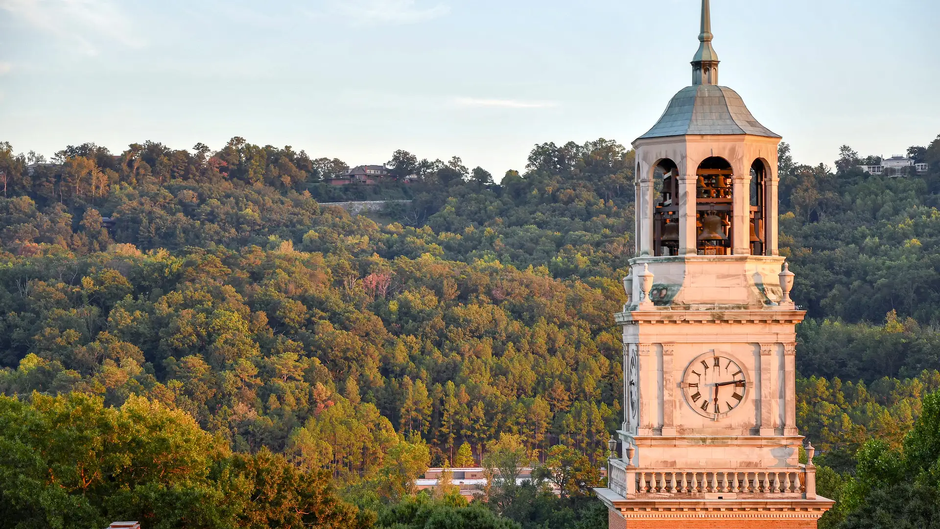 aeria shot of the bell tower