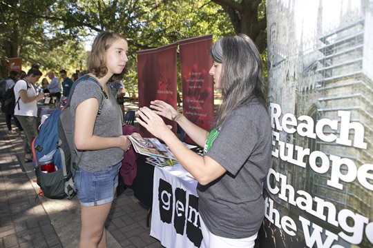 Students at Go Global Fair