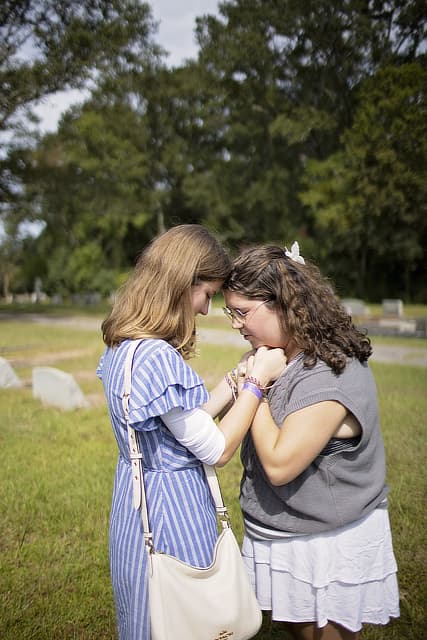 Praying in the Cemetery