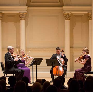 string quartet performance