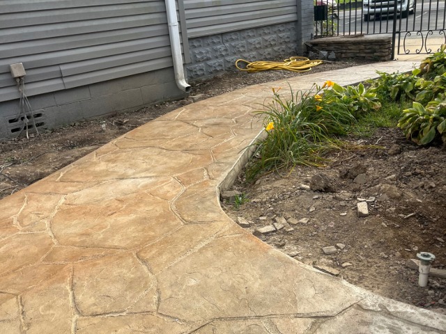 Beulah Baptist Church Stone Sidewalk