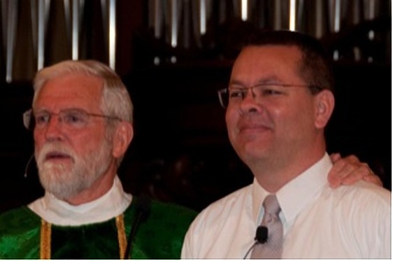 Andrew Brunson (right) with Dr. Lyle Dorsett