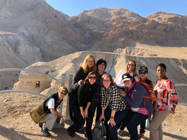 Stefana and friends in desert