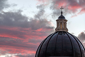 Hodges Chapel at sunset