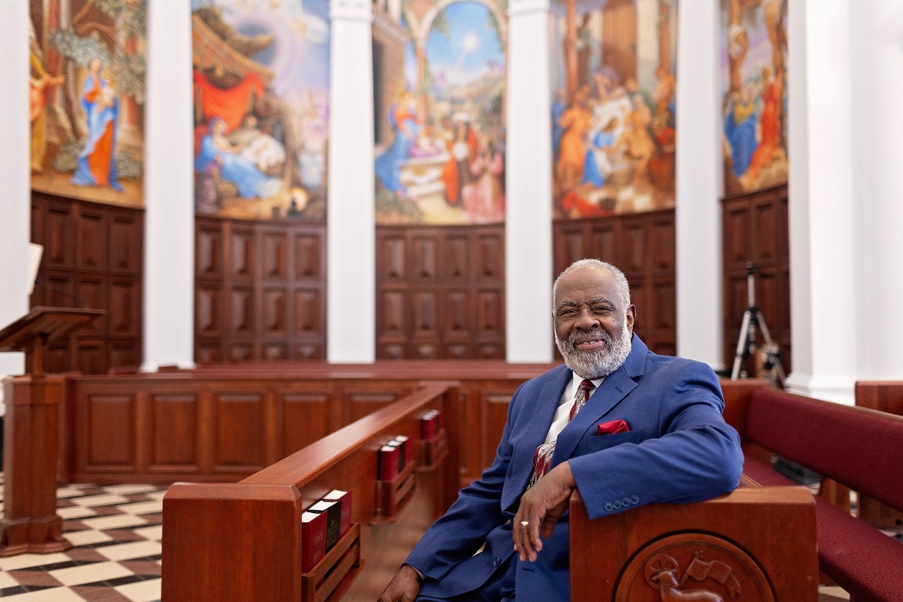 Robert Smith Jr. in Hodges Chapel.