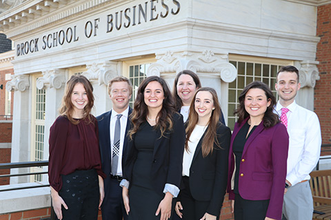 Brock Scholars students outside