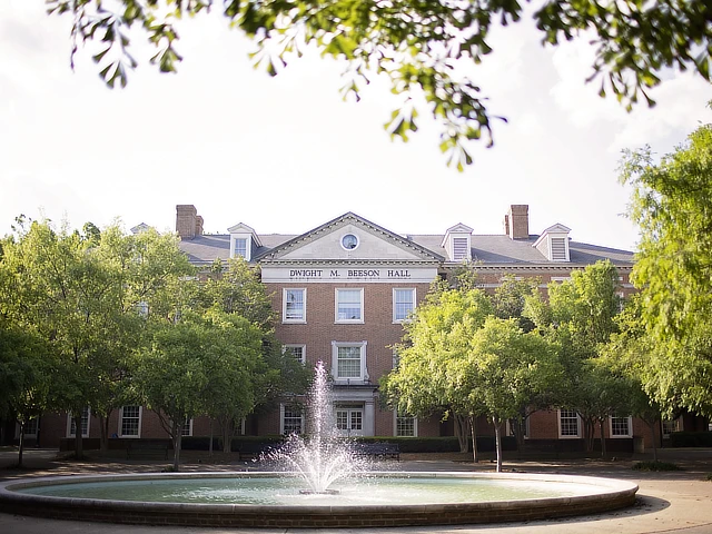 fountain in front of the law school