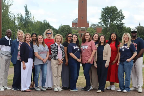 Education Graduate Students Wearing Samford Shirts