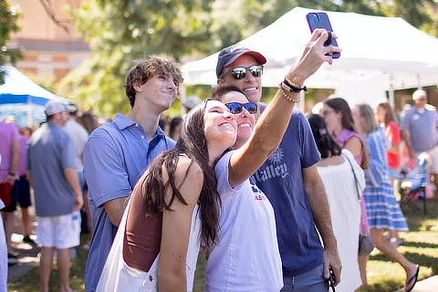 Family Selfie At Family Weekend