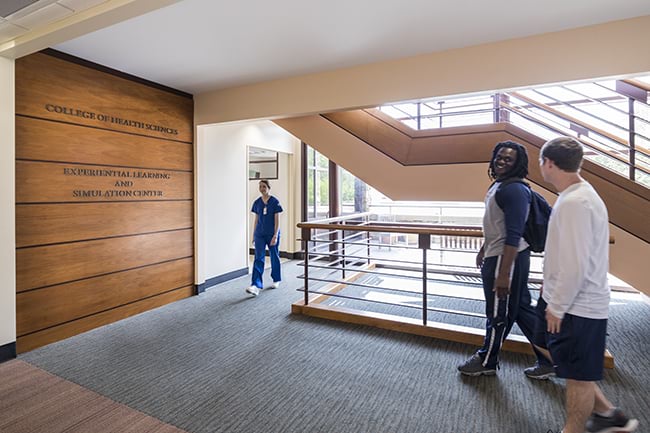 College of Health Science Simulation Center entrance 