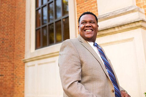 smiling faces on campus