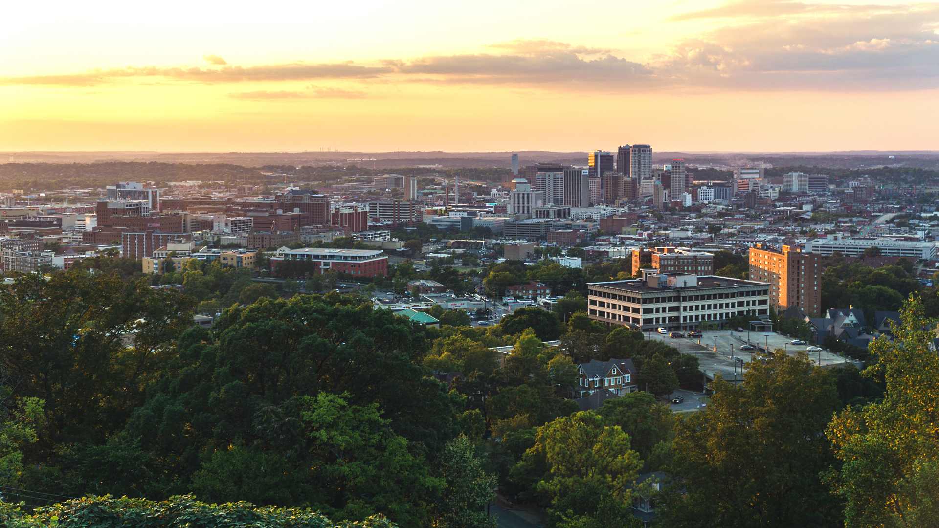 Skyline view of Birmingham