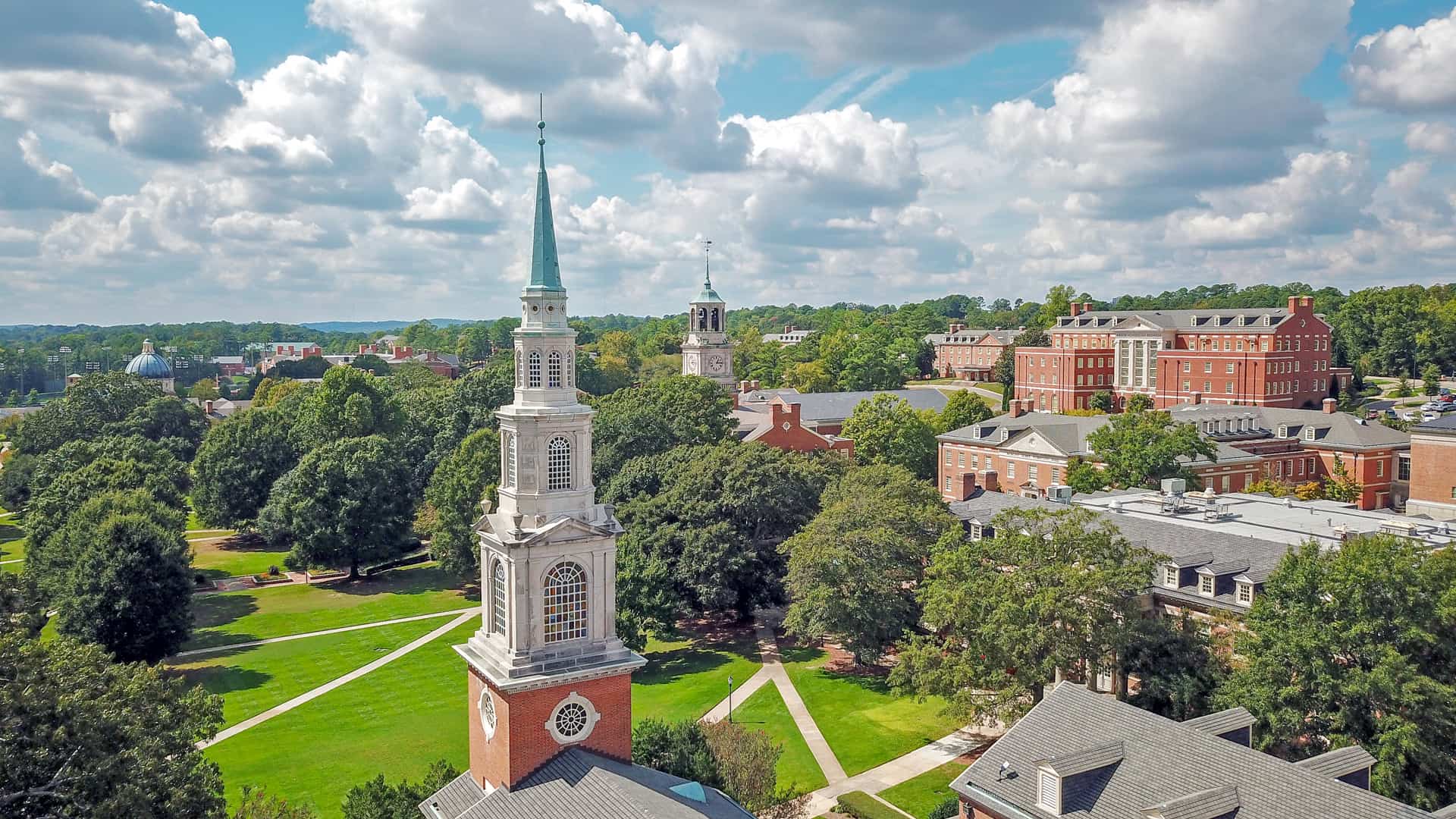 Campus Aerial from Reid Chapel