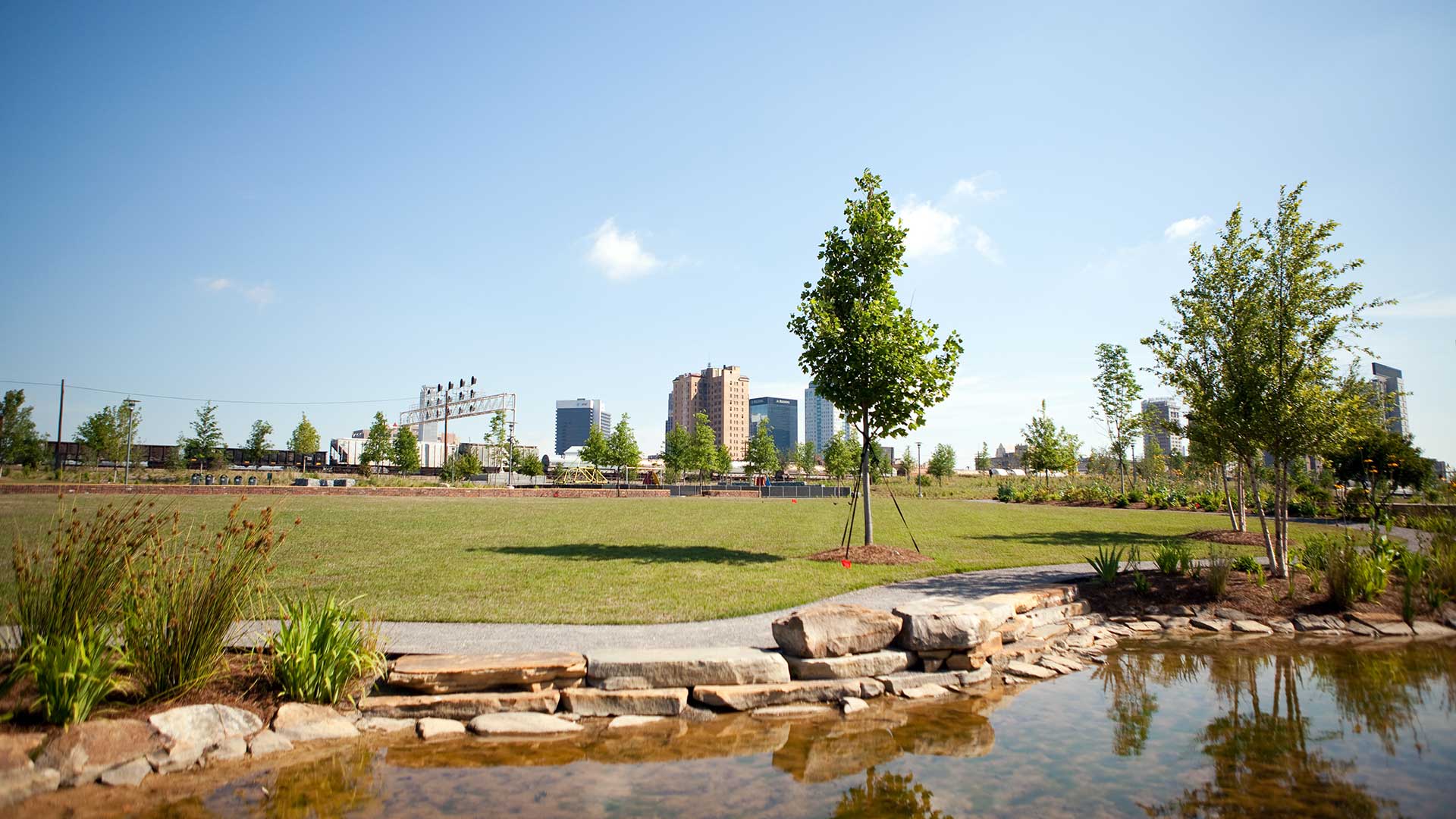 birmingham city from railroad park