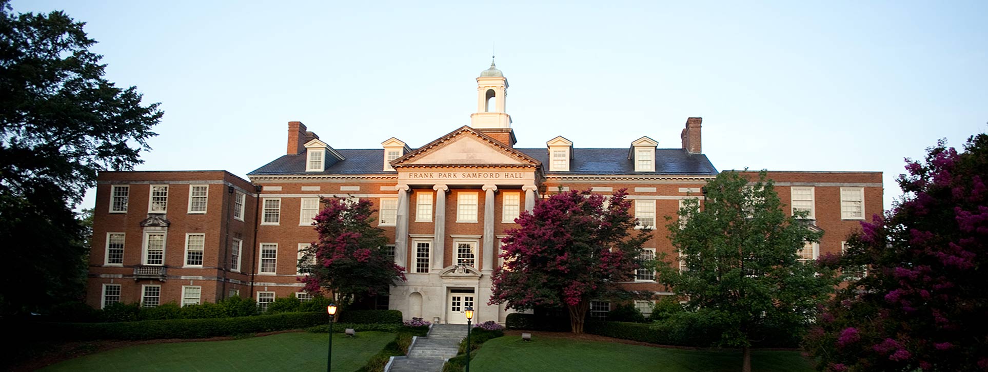 Samford Hall at Dawn Header