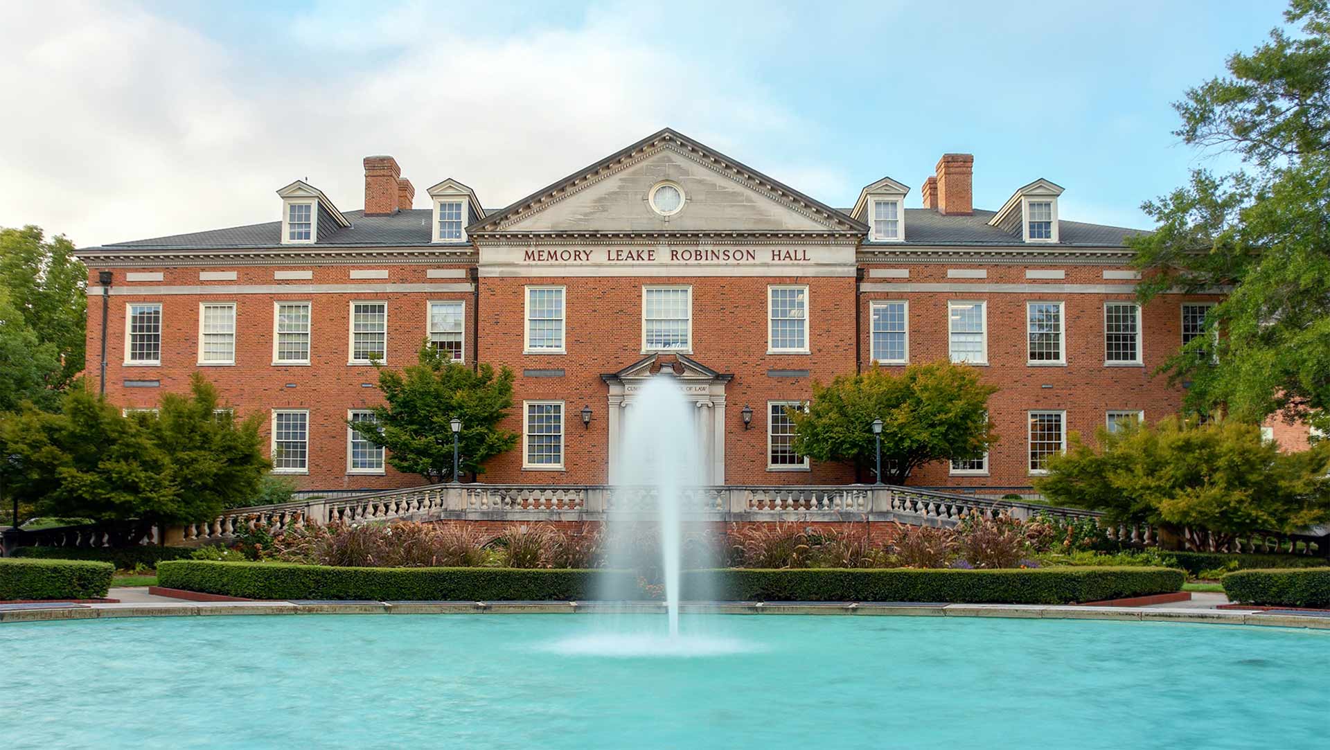 robinson hall exterior banner