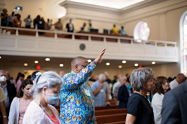 service in reid chapel