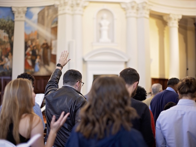 Prayer service at Samford University