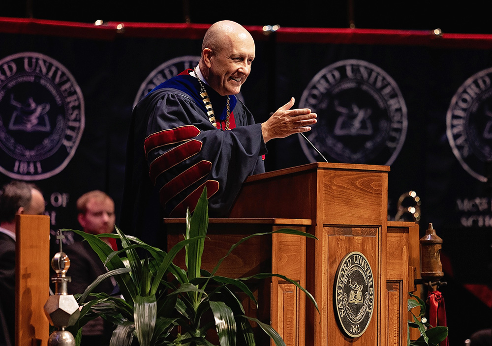 President taylor At Samford Fall Convocation