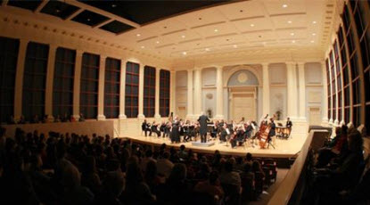 Brock Recital Hall interior