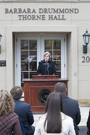 Thorne Hall Dedication