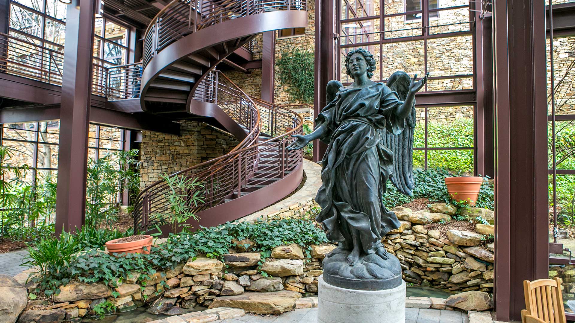 healing angel in chs atrium