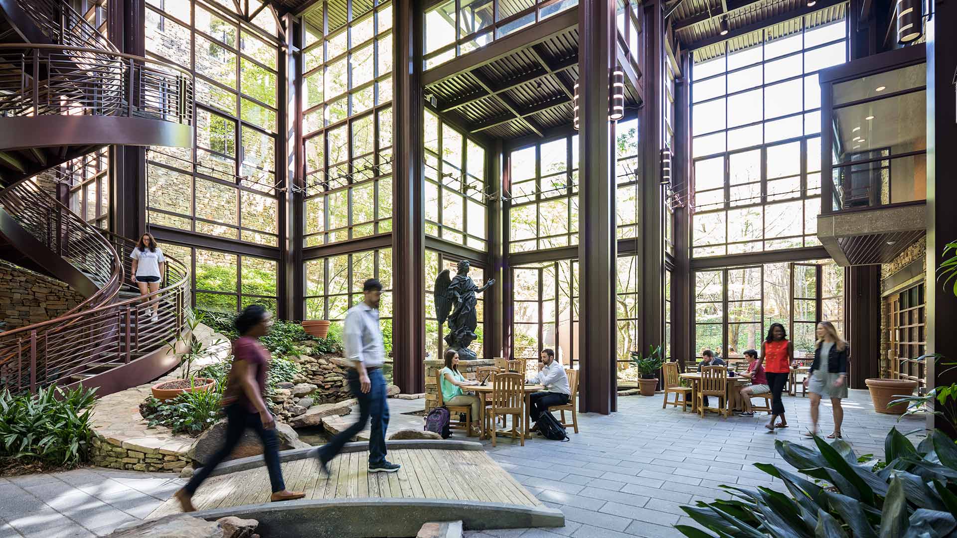 Students in CHS Atrium