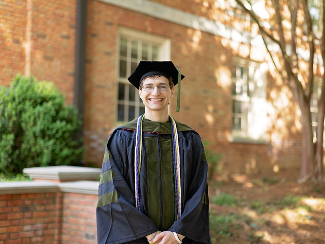 male pharmacy graduate