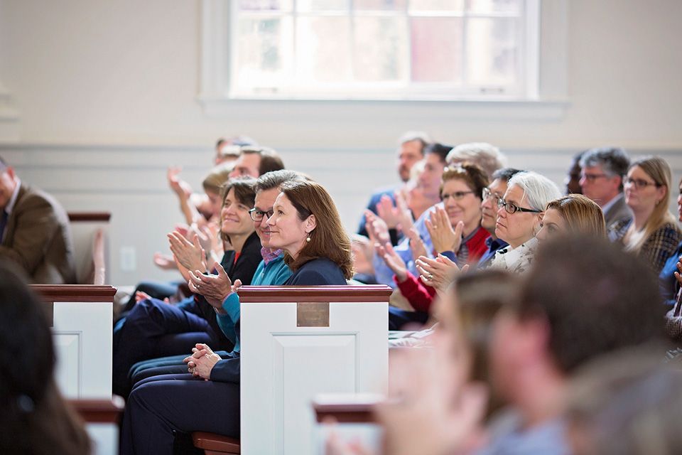 Alumni featured at annual State of the School address.