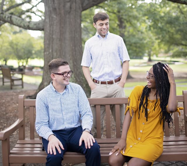 Public Health students laughing