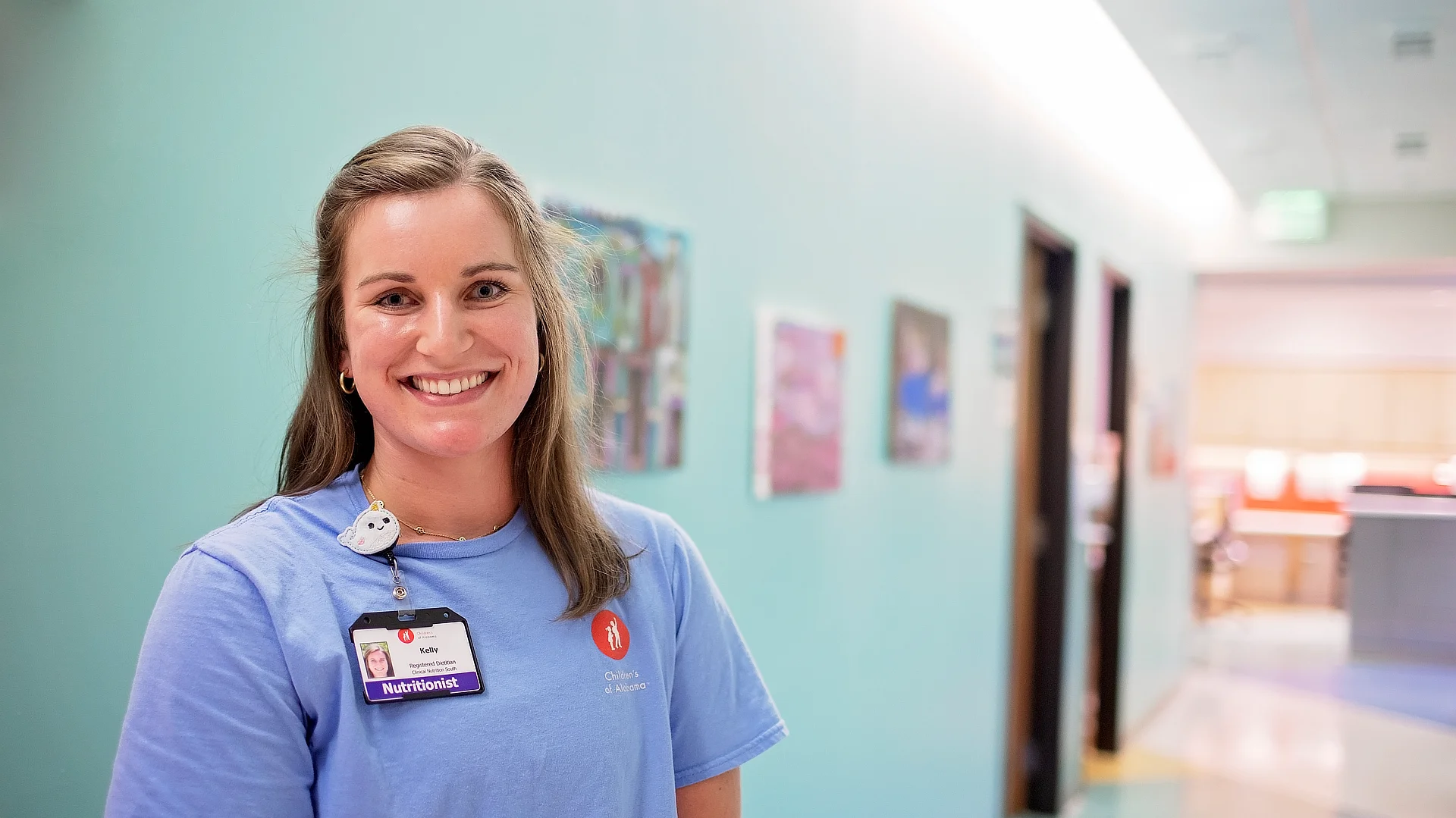 Female Nutrition Student at Children's Hospital