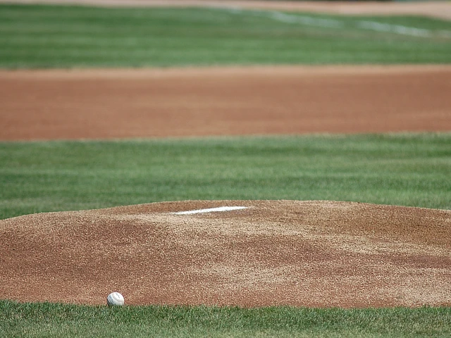 baseball on the mound