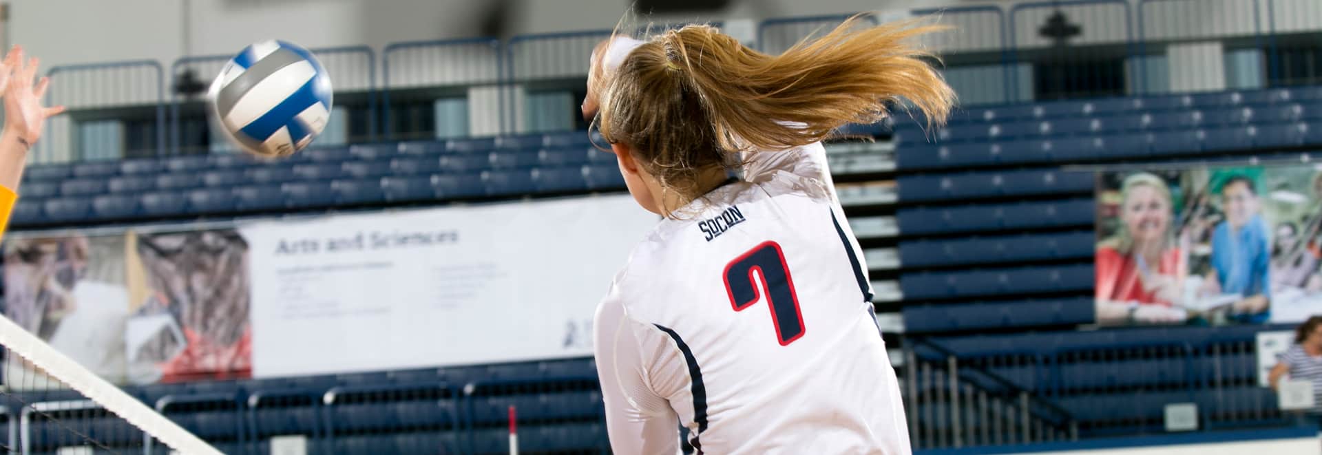 Female Spiking Volleyball