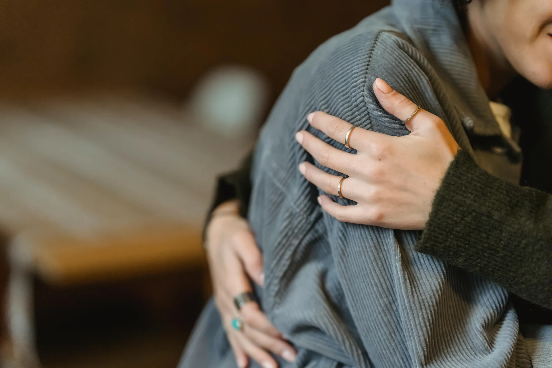 Woman Comforting Friend