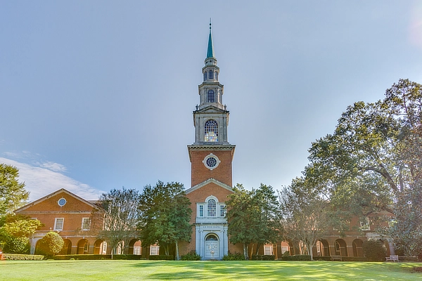 samford reid chapel cloudless sky